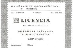 Licencia odbornej prípravy a poradenstva